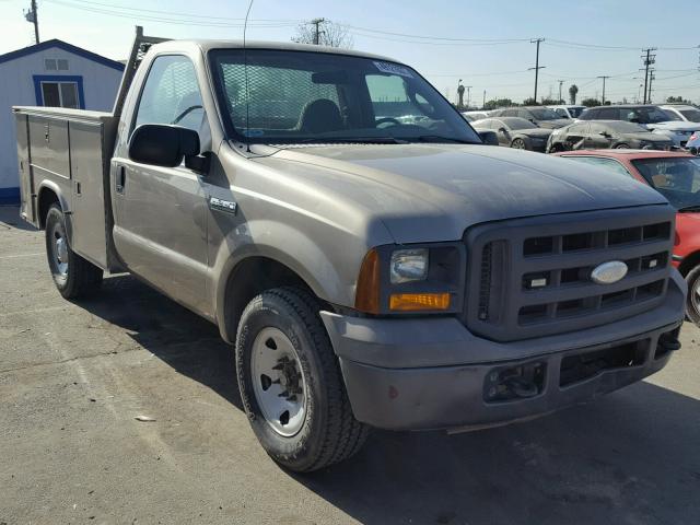 1FDWF30515EC93256 - 2005 FORD F350 SRW S BROWN photo 1