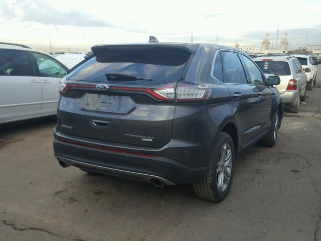 2FMPK3K96HBC28371 - 2017 FORD EDGE TITAN GRAY photo 4