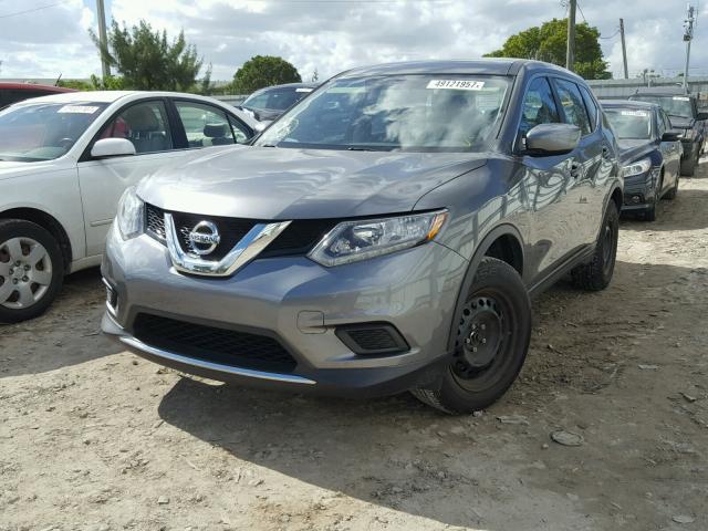 JN8AT2MT9GW007634 - 2016 NISSAN ROGUE S GRAY photo 2