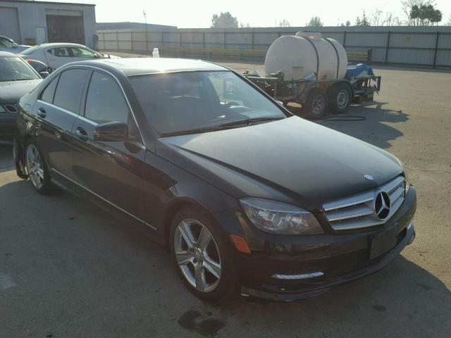 WDDGF5EBXBR146592 - 2011 MERCEDES-BENZ C 300 BLACK photo 1