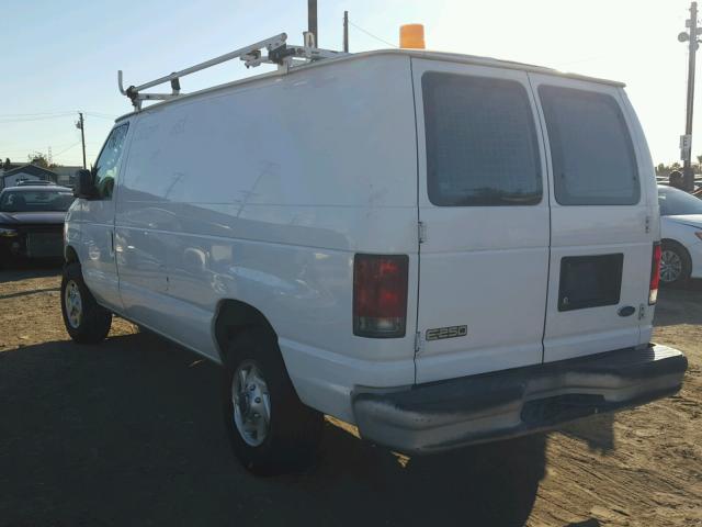 1FTNE24W15HA99910 - 2005 FORD ECONOLINE WHITE photo 3