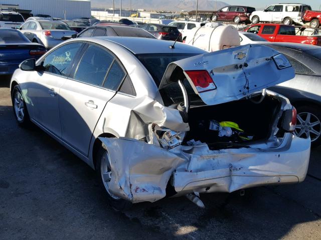 1G1PK5SB3E7101867 - 2014 CHEVROLET CRUZE LT SILVER photo 3