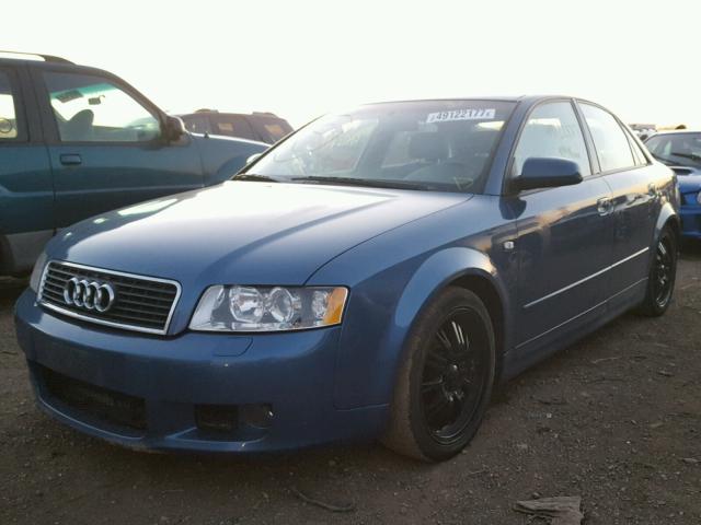 WAULC68E92A167894 - 2002 AUDI A4 1.8T QU BLUE photo 2