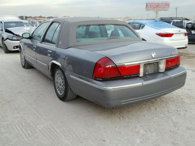 2MEFM74W3WX660435 - 1998 MERCURY GRAND MARQ SILVER photo 3