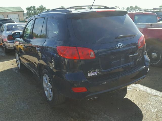 5NMSH13E07H021861 - 2007 HYUNDAI SANTA FE S BLACK photo 3