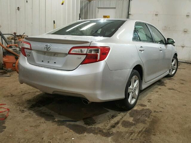 4T1BF1FK1DU235362 - 2013 TOYOTA CAMRY L SILVER photo 4