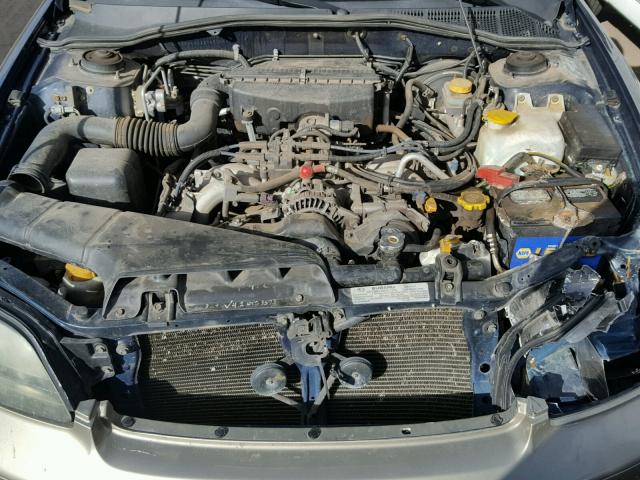 4S3BH665227657061 - 2002 SUBARU LEGACY OUT BLUE photo 7