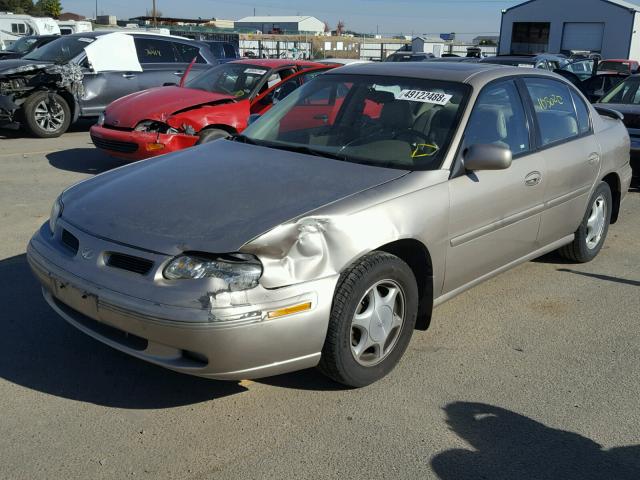 1G3NG52M7W6321411 - 1998 OLDSMOBILE CUTLASS GL GOLD photo 2