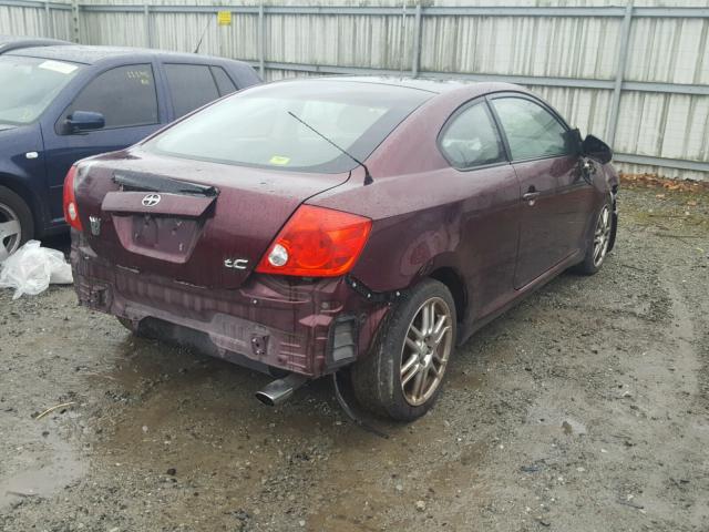 JTKDE177750041785 - 2005 TOYOTA SCION TC Bordo foto 4