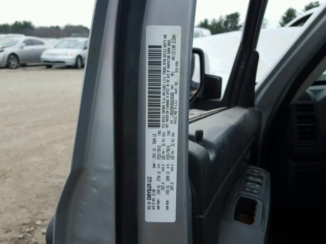 1J8GN28K89W530365 - 2009 JEEP LIBERTY SP SILVER photo 10