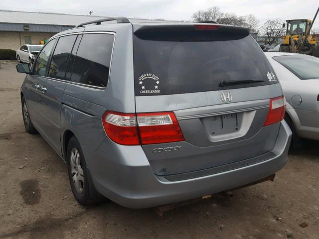 5FNRL38746B118998 - 2006 HONDA ODYSSEY EX GRAY photo 3