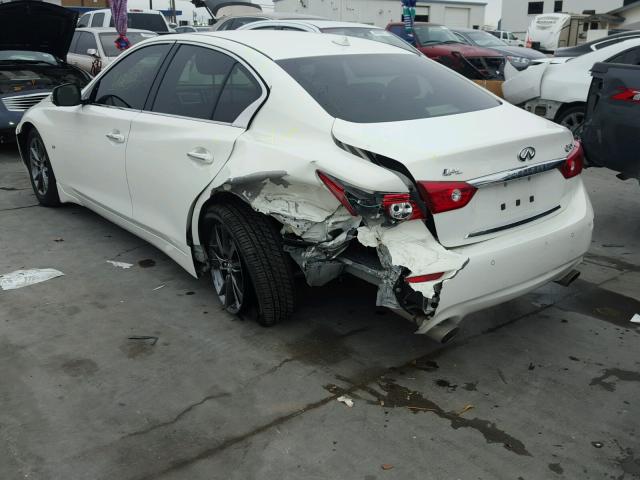 JN1BV7AP8FM346560 - 2015 INFINITI Q50 BASE Білий фото 3