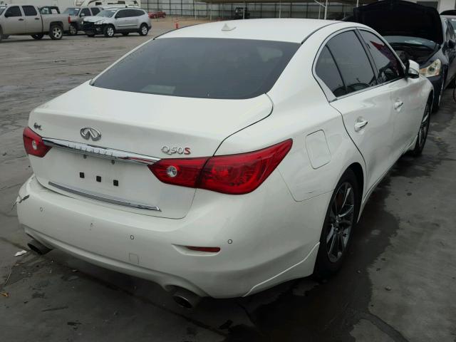 JN1BV7AP8FM346560 - 2015 INFINITI Q50 BASE Білий фото 4
