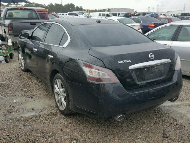 1N4AA5APXEC911054 - 2014 NISSAN MAXIMA S BLACK photo 3