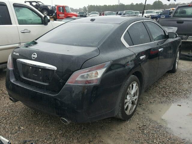 1N4AA5APXEC911054 - 2014 NISSAN MAXIMA S BLACK photo 4