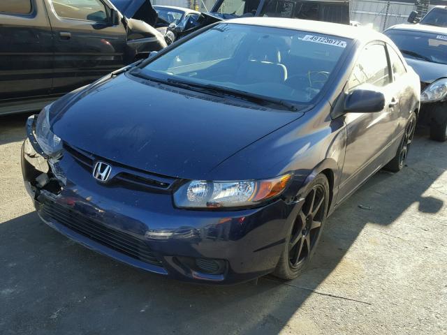 2HGFG126X8H519319 - 2008 HONDA CIVIC LX BLUE photo 2