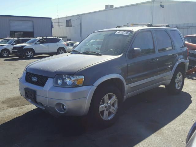 1FMCU96H36KB21178 - 2006 FORD ESCAPE HEV GRAY photo 2