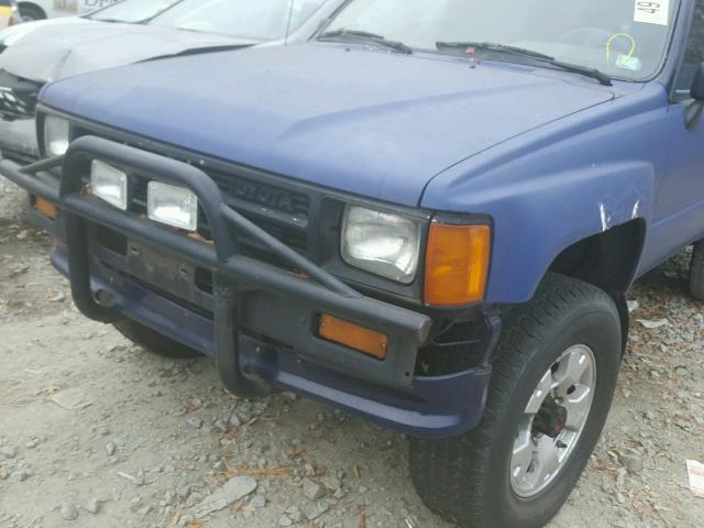 JT4VN63C7J0019436 - 1988 TOYOTA PICKUP SHO BLUE photo 9