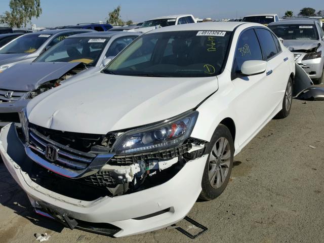 1HGCR2F37FA060278 - 2015 HONDA ACCORD LX WHITE photo 2