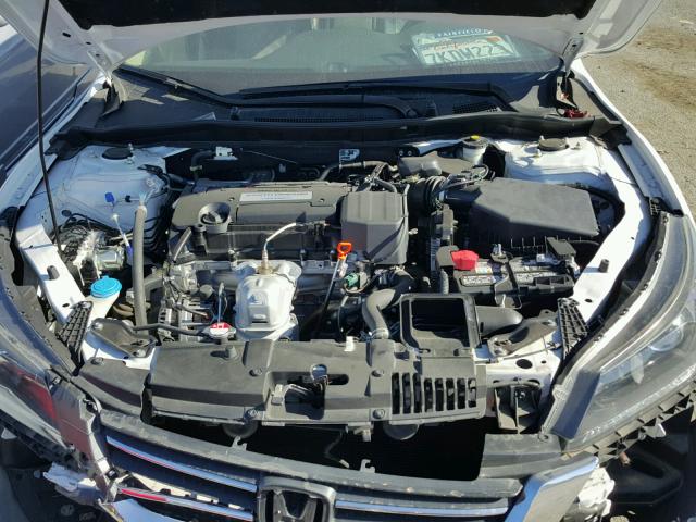 1HGCR2F37FA060278 - 2015 HONDA ACCORD LX WHITE photo 7