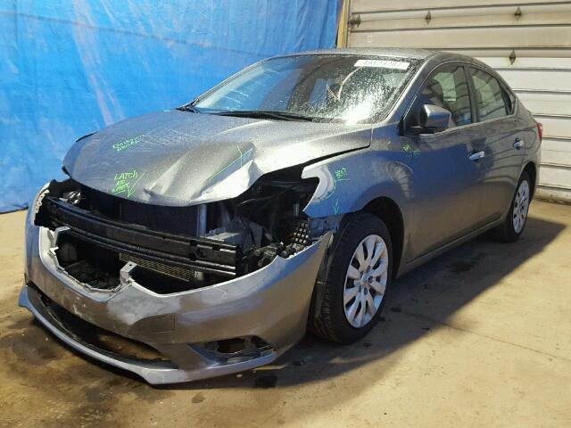 3N1AB7AP7HL637486 - 2017 NISSAN SENTRA S GRAY photo 2