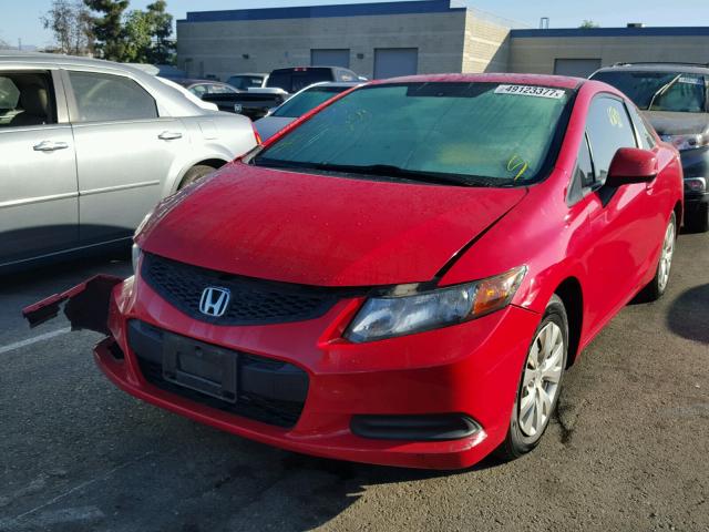 2HGFG3B5XCH527898 - 2012 HONDA CIVIC LX RED photo 2