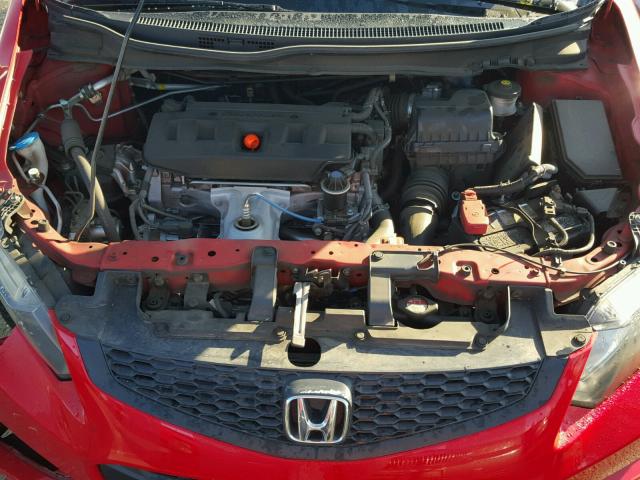 2HGFG3B5XCH527898 - 2012 HONDA CIVIC LX RED photo 7