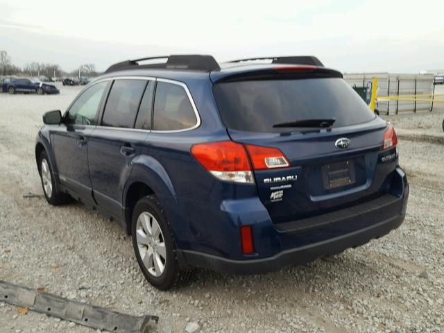 4S4BRCGC4A3379130 - 2010 SUBARU OUTBACK 2. BLUE photo 3