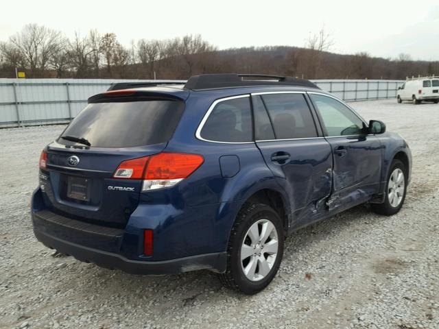 4S4BRCGC4A3379130 - 2010 SUBARU OUTBACK 2. BLUE photo 4