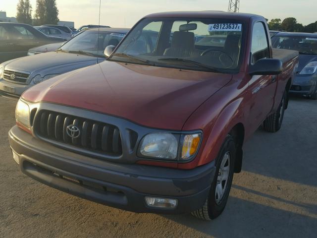 5TENL42N43Z260113 - 2003 TOYOTA TACOMA RED photo 2