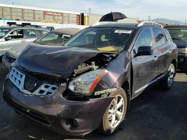 JN8AS5MT0BW154129 - 2011 NISSAN ROGUE S PURPLE photo 2