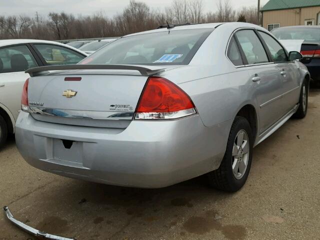 2G1WB5EN3A1142007 - 2010 CHEVROLET IMPALA LT SILVER photo 4