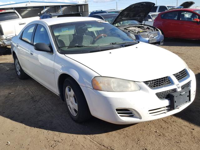 1B3AL46T46N220582 - 2006 DODGE STRATUS SX WHITE photo 1