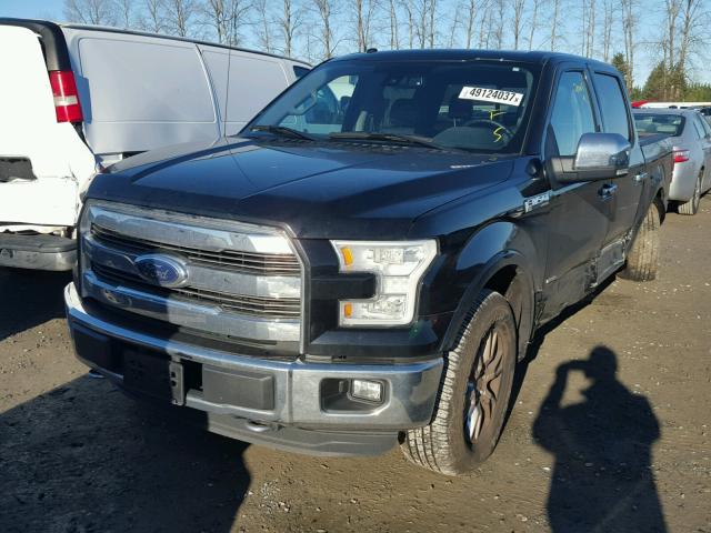 1FTEW1EG5GKD96165 - 2016 FORD F150 SUPER BLACK photo 2