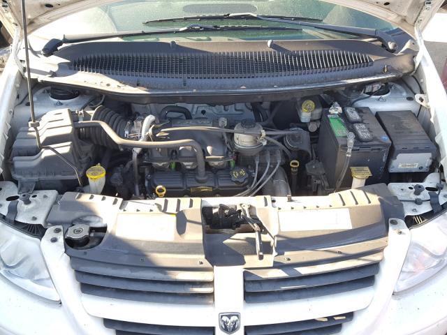 1D4GP45R85B257592 - 2005 DODGE CARAVAN SX WHITE photo 7