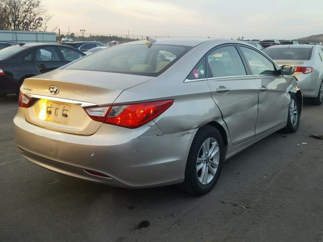 5NPEB4AC7BH142951 - 2011 HYUNDAI SONATA GLS BEIGE photo 4