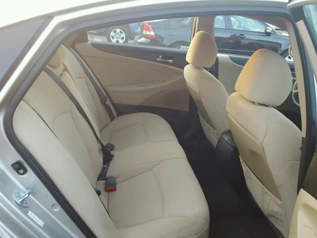 5NPEB4AC7BH142951 - 2011 HYUNDAI SONATA GLS BEIGE photo 6