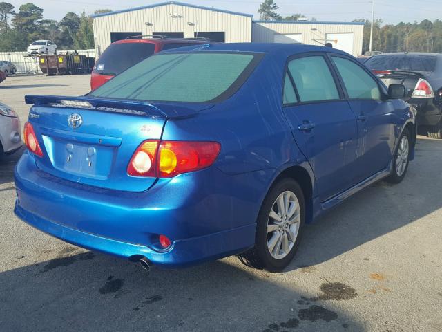 2T1BU4EE7AC402310 - 2010 TOYOTA COROLLA BA BLUE photo 4