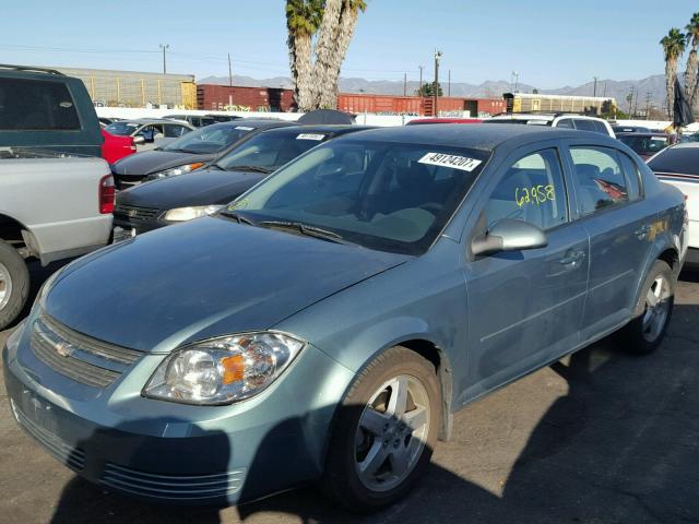 1G1AF5F56A7208677 - 2010 CHEVROLET COBALT 2LT GREEN photo 2