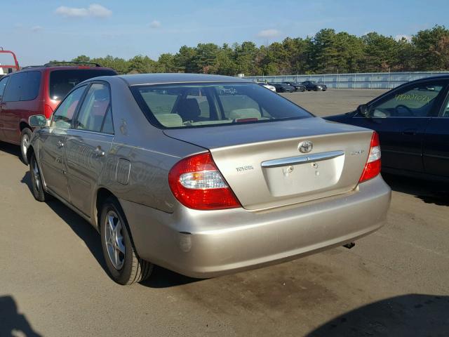 JTDBE32K630166165 - 2003 TOYOTA CAMRY LE BEIGE photo 3