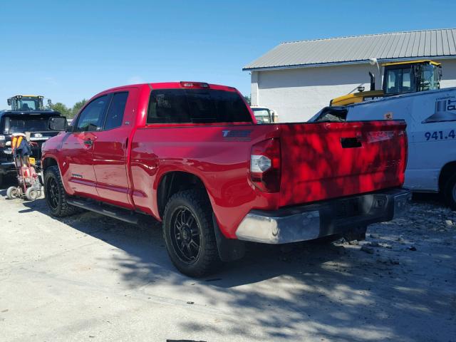 5TFRM5F15EX073856 - 2014 TOYOTA TUNDRA DOU RED photo 3