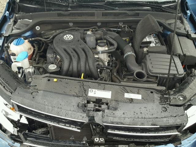 3VW2K7AJXFM250335 - 2015 VOLKSWAGEN JETTA BASE ლურჯი ფოტო 7