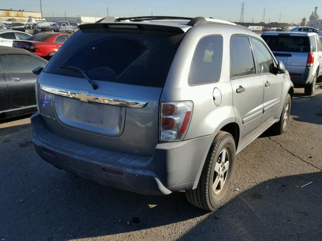 2CNDL13F256115756 - 2005 CHEVROLET EQUINOX LS GRAY photo 4