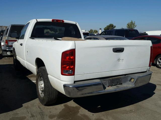 3D7KA26D33G793487 - 2003 DODGE RAM 2500 S თეთრი ფოტო 3