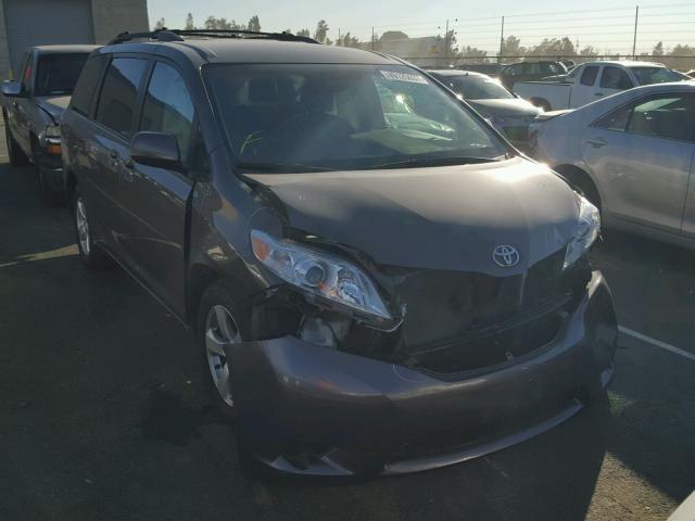 5TDKK3DC7FS609150 - 2015 TOYOTA SIENNA LE CHARCOAL photo 1