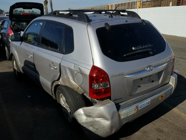 KM8JN12D76U271792 - 2006 HYUNDAI TUCSON GLS SILVER photo 3