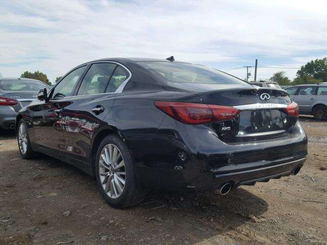 JN1EV7AR9JM442768 - 2018 INFINITI Q50 LUXE BLACK photo 3