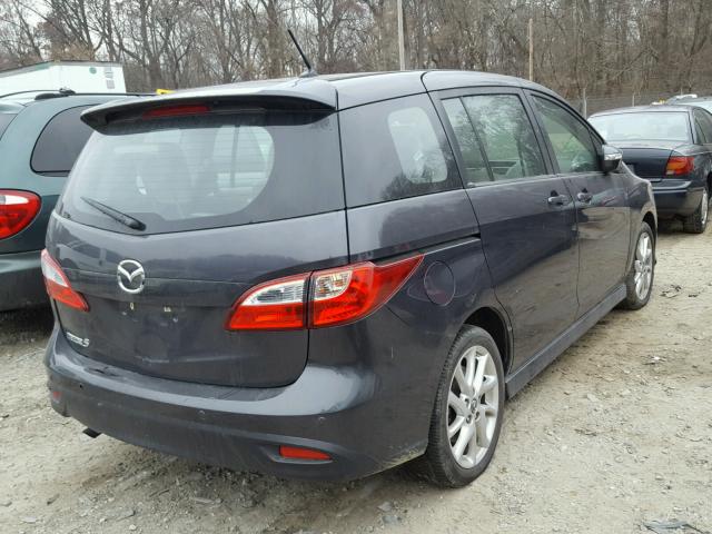 JM1CW2CLXF0189231 - 2015 MAZDA 5 TOURING GRAY photo 4