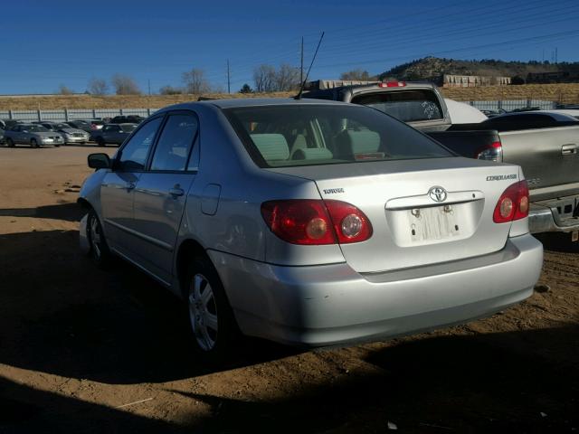 1NXBR32EX7Z935744 - 2007 TOYOTA COROLLA CE SILVER photo 3