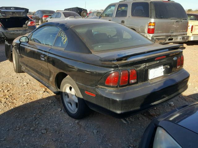 1FAFP4045WF161018 - 1998 FORD MUSTANG BLACK photo 3